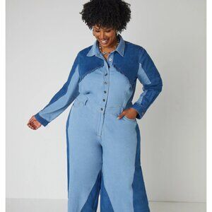 Ashley Stewart Denim Jumpsuit NWT